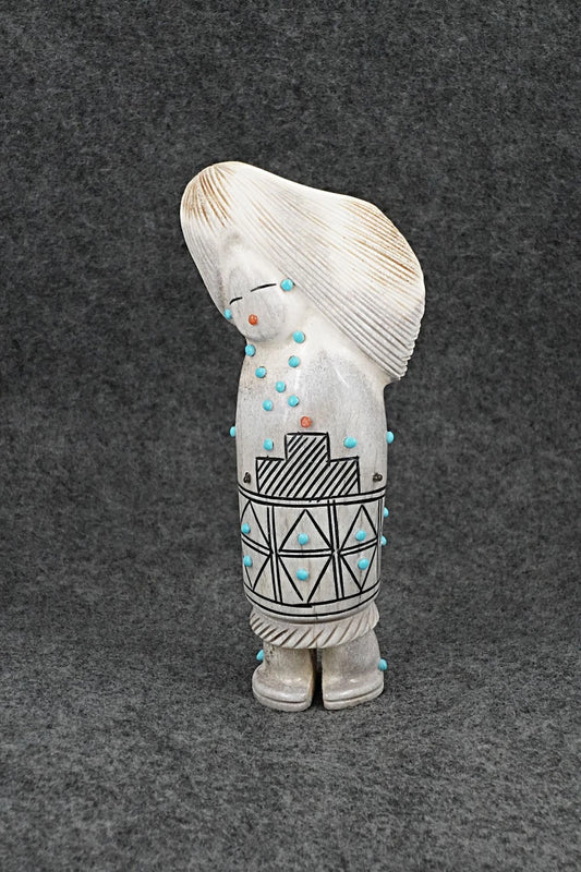 Corn Maiden Zuni Fetish Carving - Claudia Peina