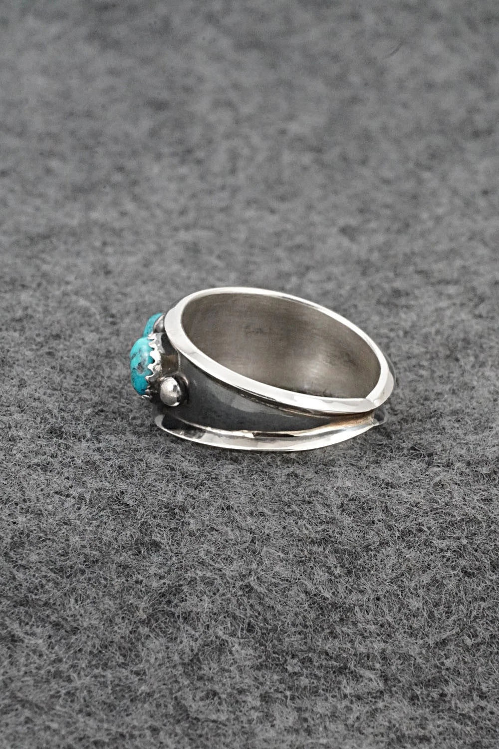 Turquoise & Sterling Silver Ring - Paul Largo - Size 10
