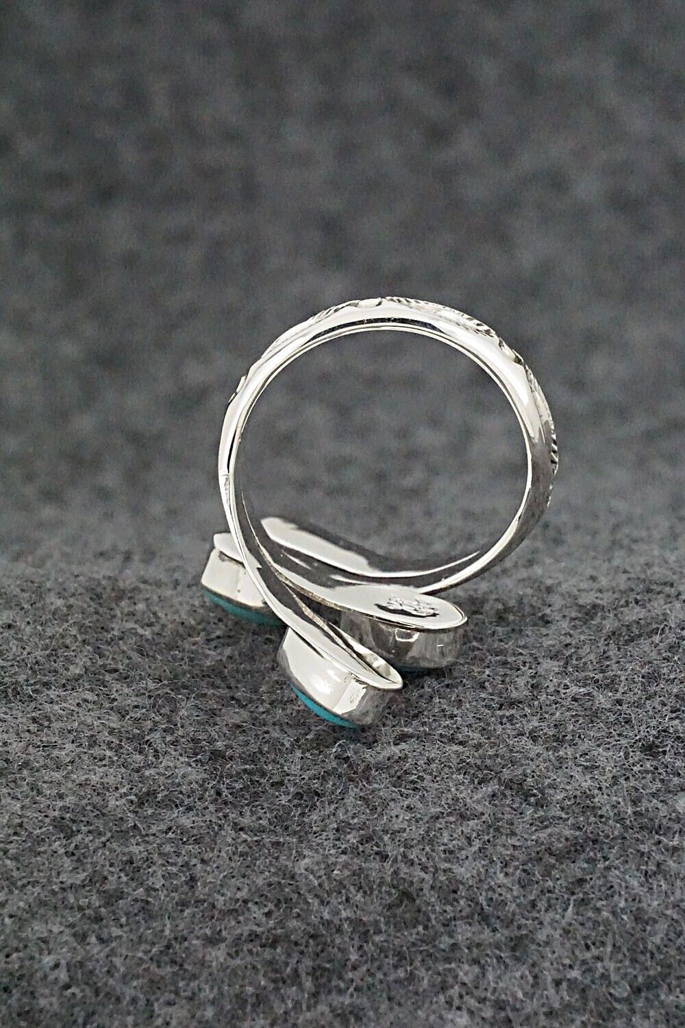 Turquoise & Sterling Silver Ring - Thomas Yazzie - Size 9.5