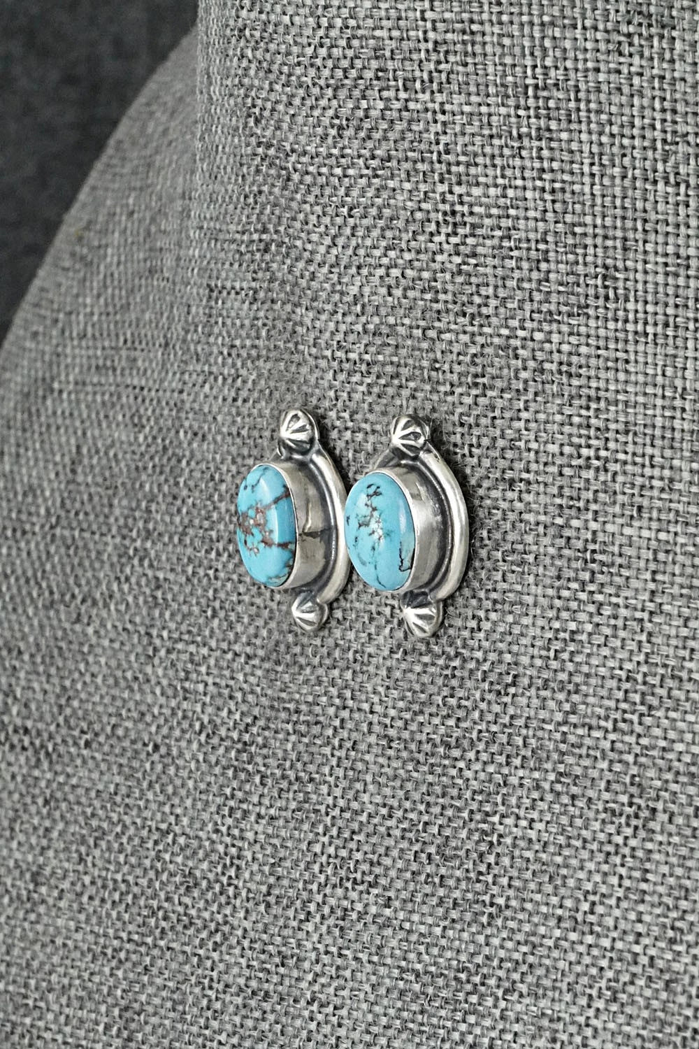 Turquoise & Sterling Silver Squash Blossom Set - Darrin Livingston
