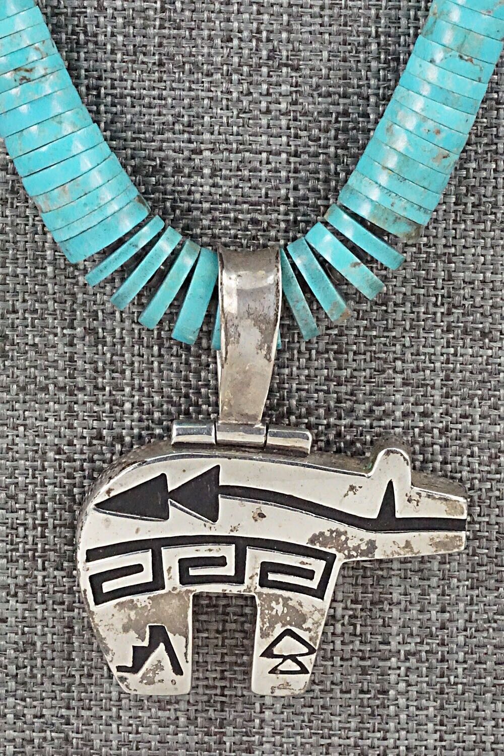 Turquoise & Sterling Silver Necklace - Jack Tom