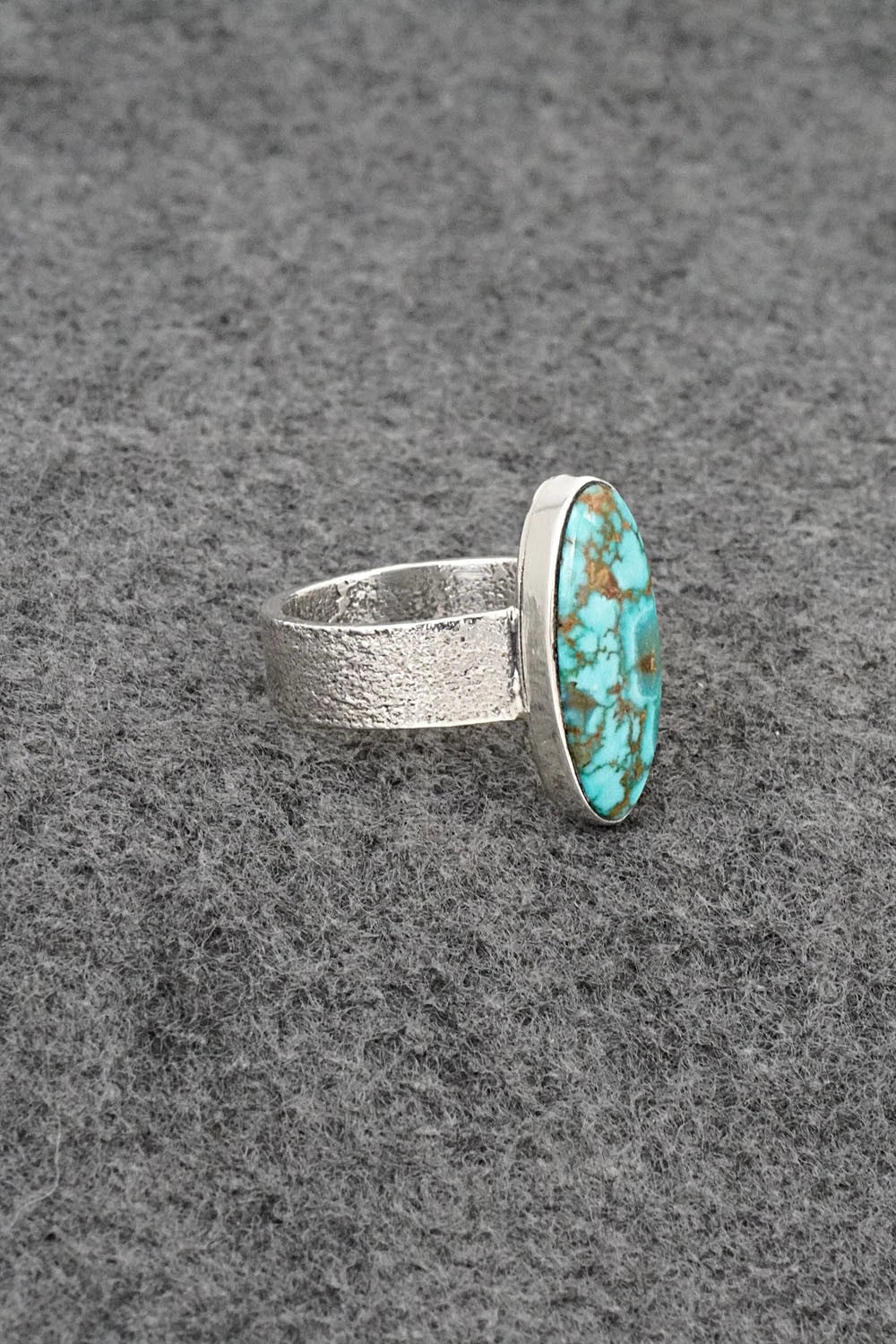 Turquoise & Sterling Silver Ring - Cody Noble - Size 10.5