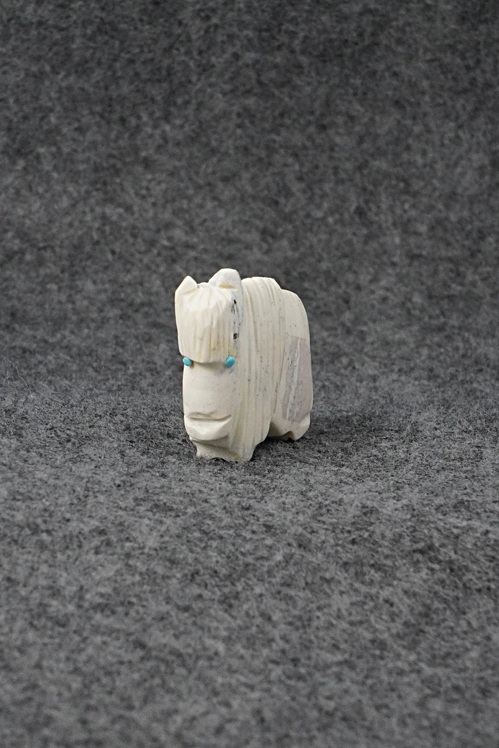 Buffalo Zuni Fetish Carving - Gilbert Lonjose