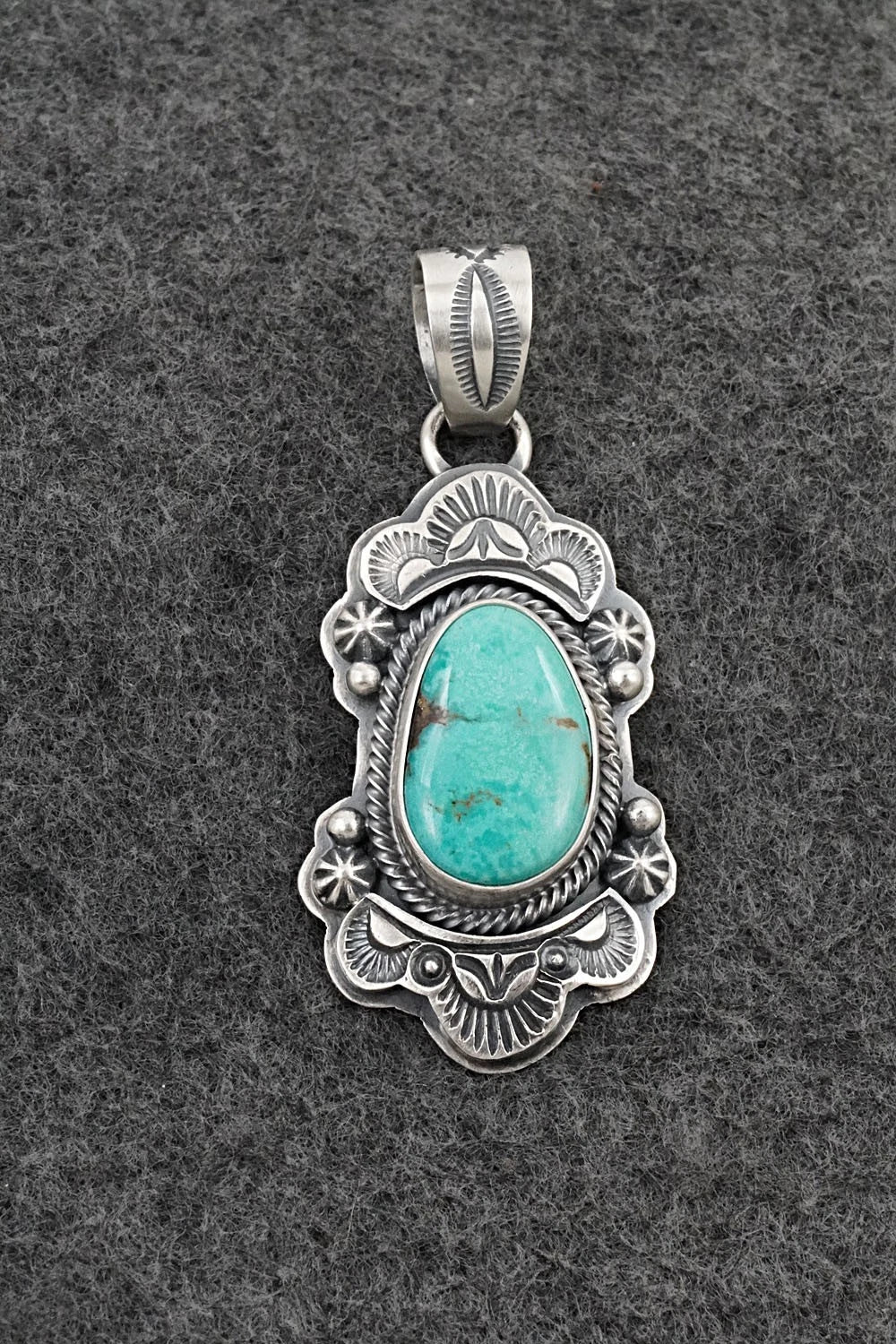 Turquoise & Sterling Silver Pendant - Randy Boyd