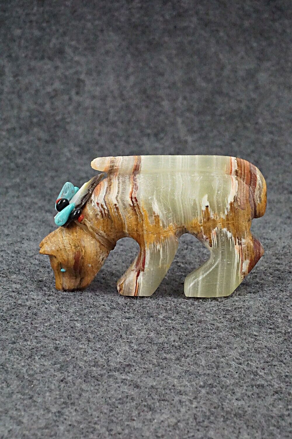 Mountain Lion Zuni Fetish Carving - Douglas Martza