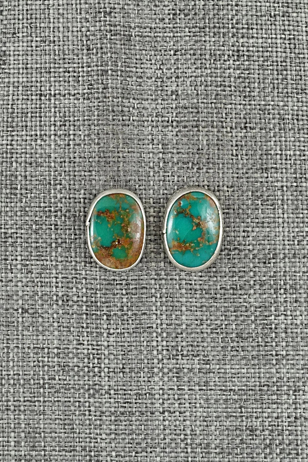 Turquoise & Sterling Silver Earrings - Rosemary Saunders