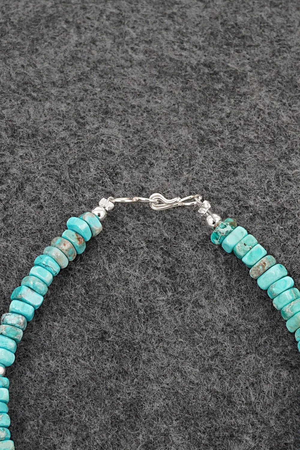 Turquoise & Sterling Silver Bracelet - Doreen Jake
