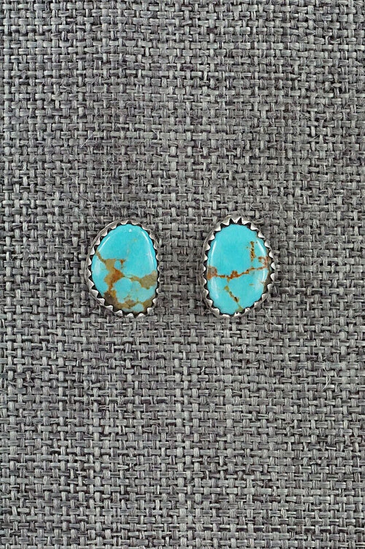 Turquoise & Sterling Silver Earrings - Theresa Smith