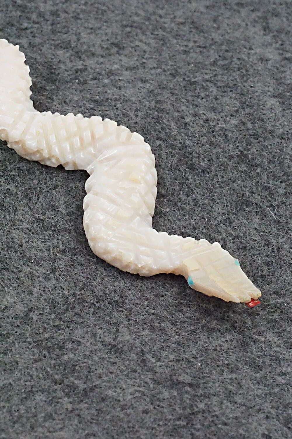 Rattlesnake Zuni Fetish Carving - Carl Etsate