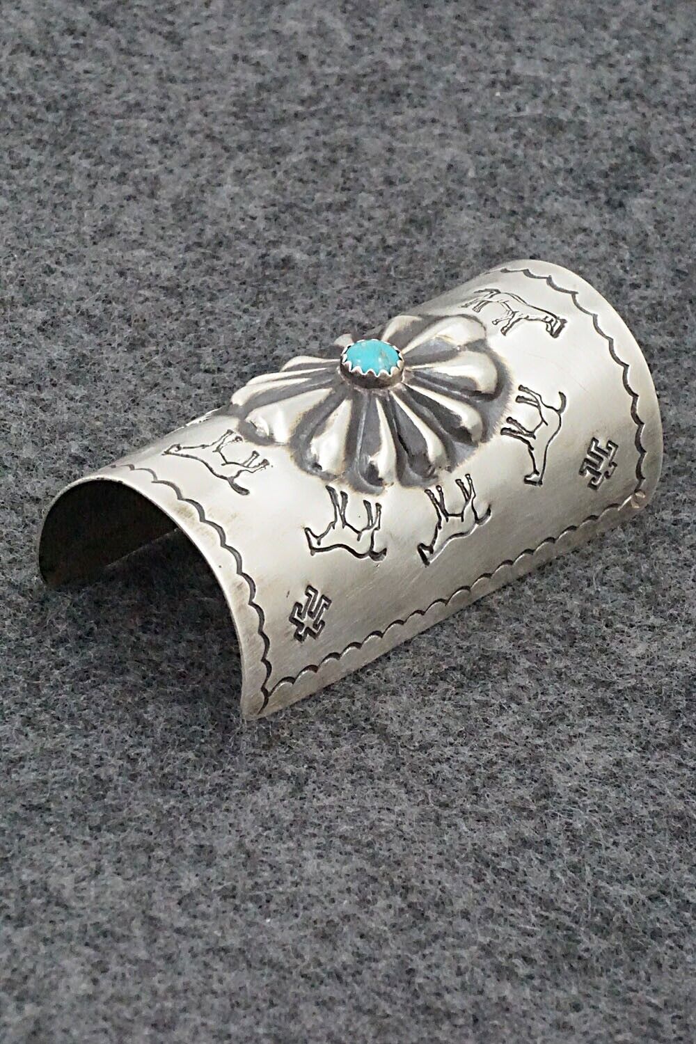 Turquoise & Sterling Silver Hair Pin - Arlene Soce