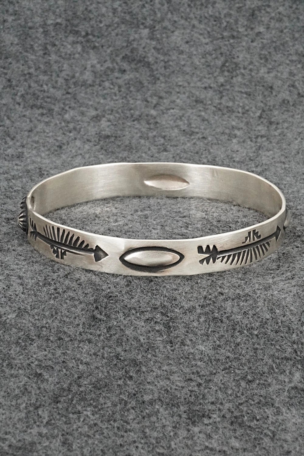 Sterling Silver Bangle Bracelet - Elvira Bill
