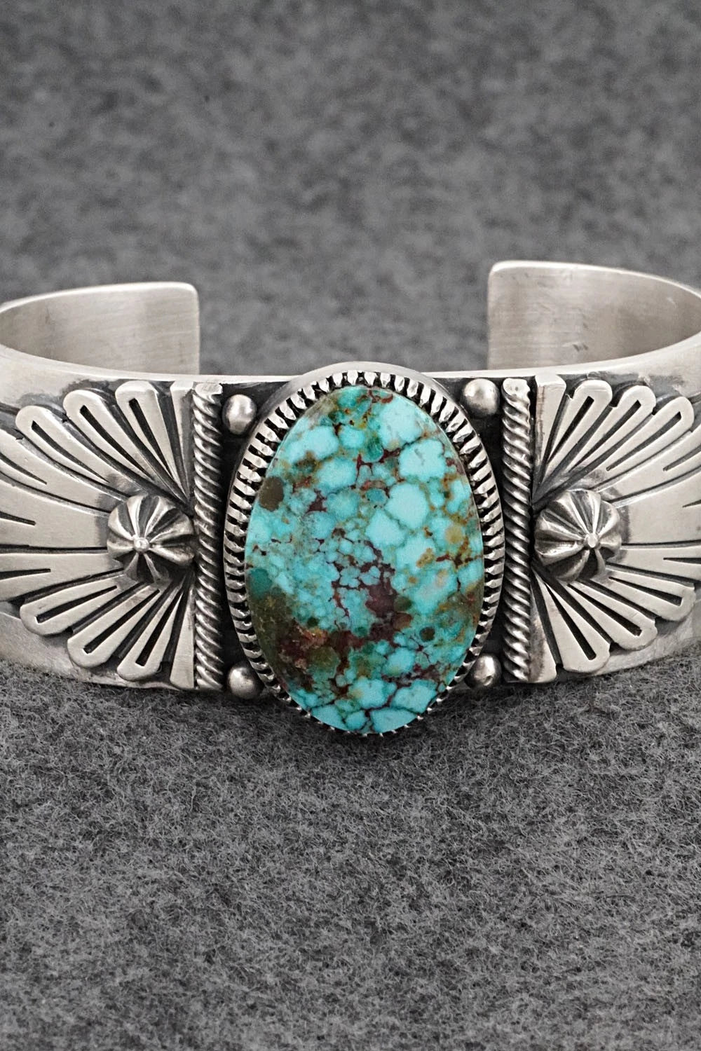 Turquoise & Sterling Silver Bracelet - Mark Yazzie
