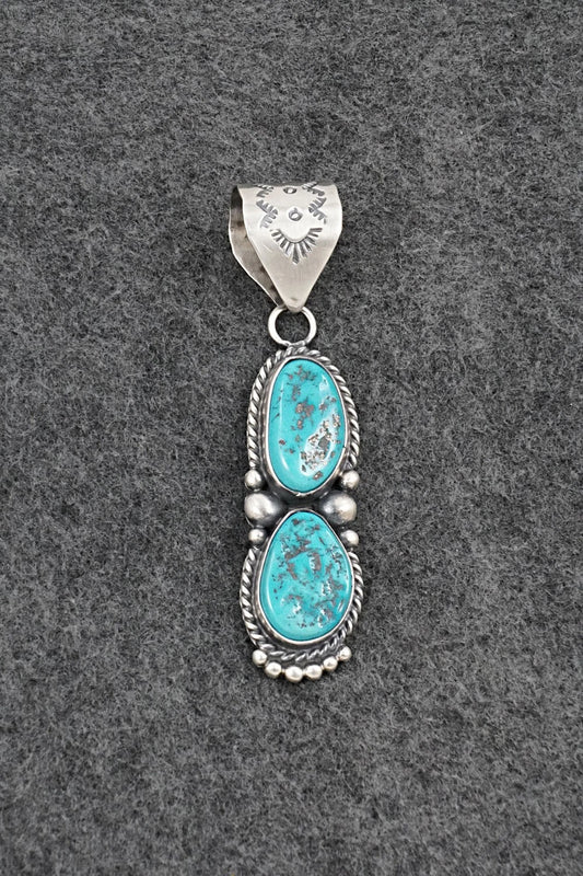 Turquoise & Sterling Silver Pendant - Anthony Brown