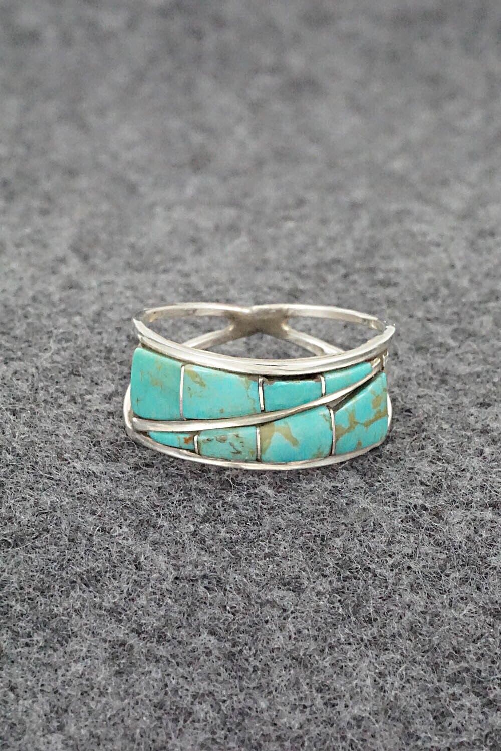 Turquoise & Sterling Silver Ring - Debbie Livingston - Size 9.5