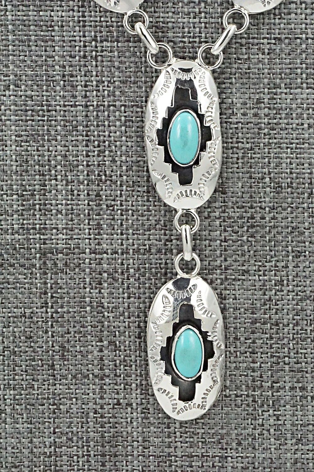 Turquoise & Sterling Silver Necklace - Bobby Platero