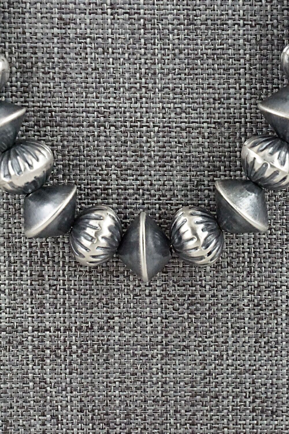 Sterling Silver Navajo Pearl Necklace 20" - Preston Haley