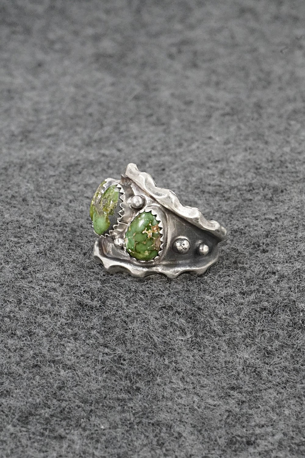 Turquoise & Sterling Silver Ring - Genevieve Francisco - Size 7