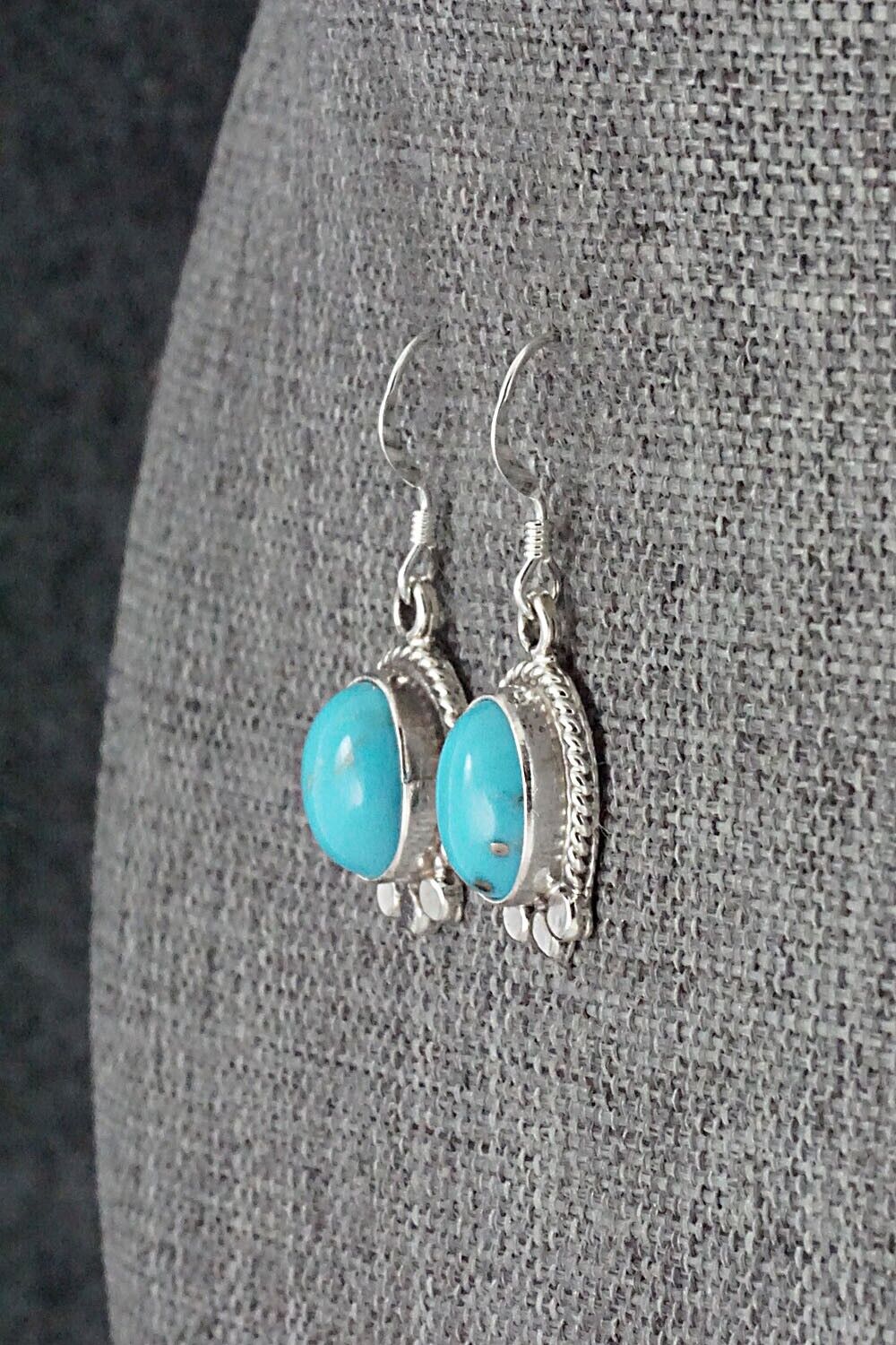 Turquoise and Sterling Silver Earrings - Sharon McCarthy