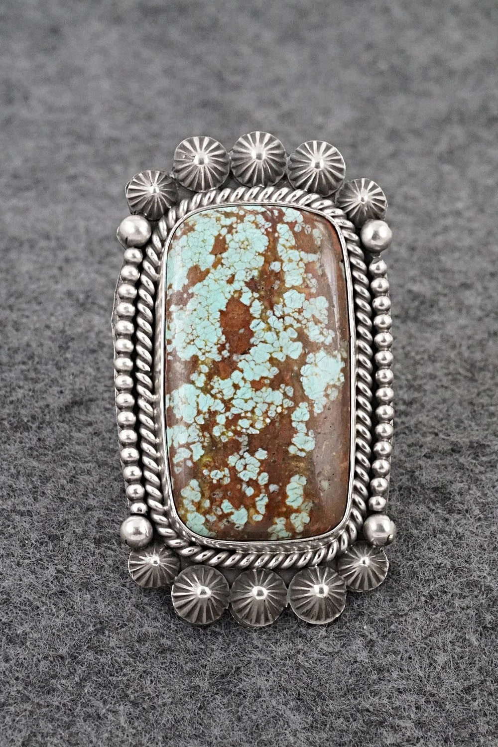 Turquoise & Sterling Silver Ring - Michael Calladitto - Size 7