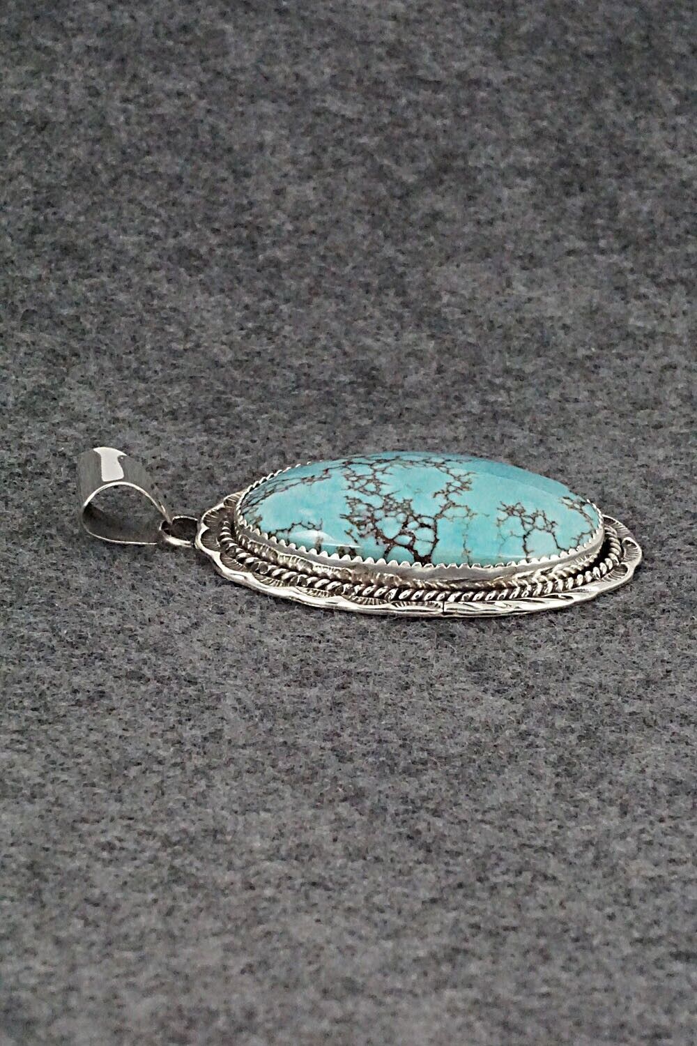 Turquoise & Sterling Silver Pendant - Freda Martinez