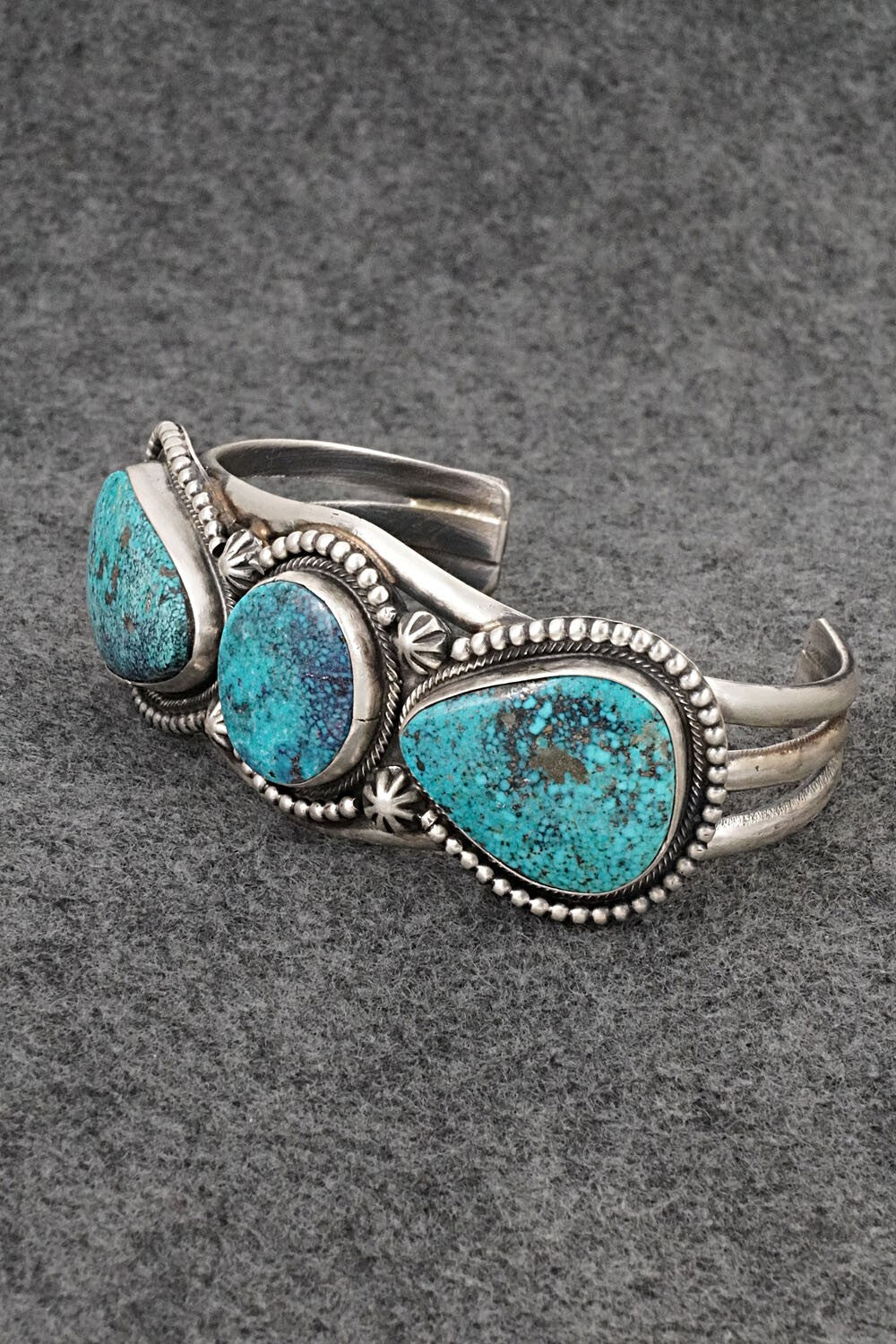 Turquoise & Sterling Silver Bracelet - Bobby Johnson