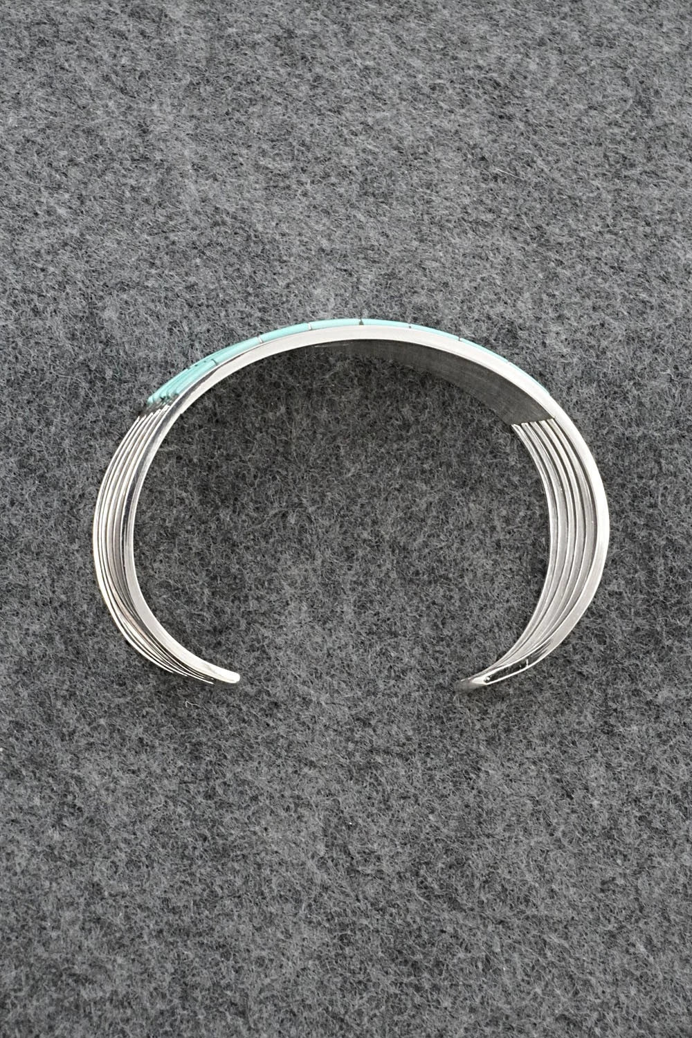 Turquoise & Sterling Silver Inlay Bracelet - Anson Wallace