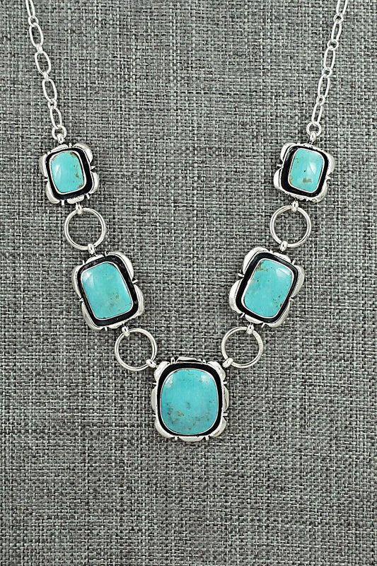 Turquoise & Sterling Silver Necklace - Mike Smith