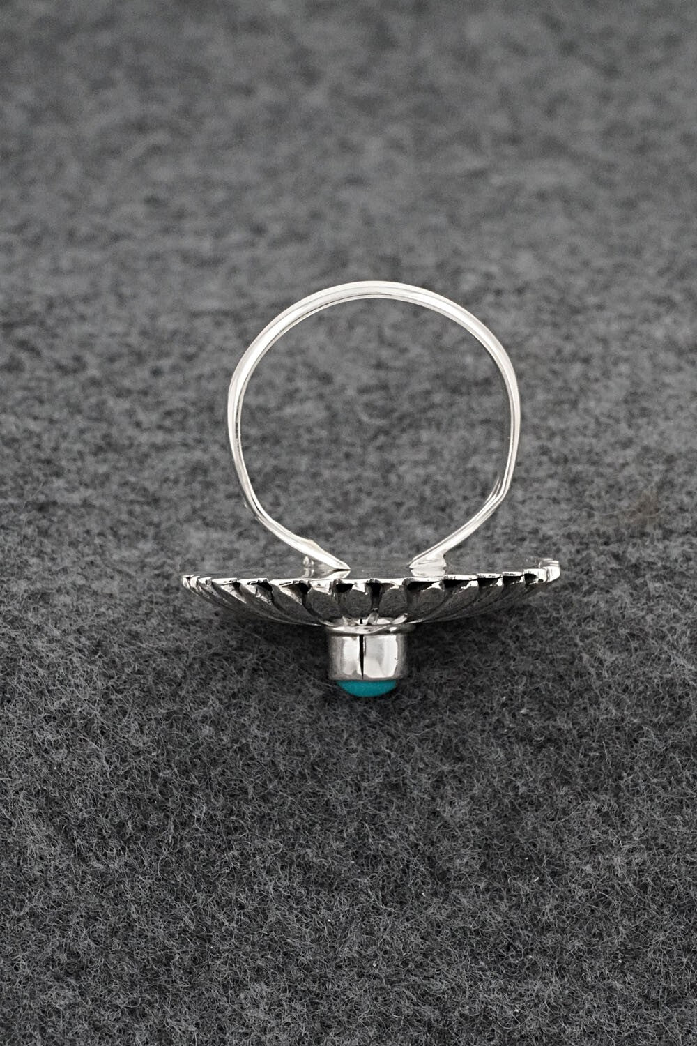 Turquoise & Sterling Silver Ring - Alice Rose Saunders - Size 8.75