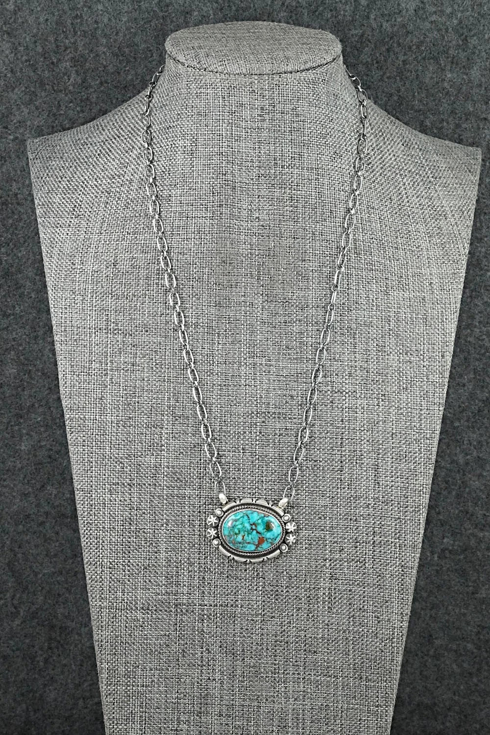 Turquoise & Sterling Silver Necklace - Marita Benally