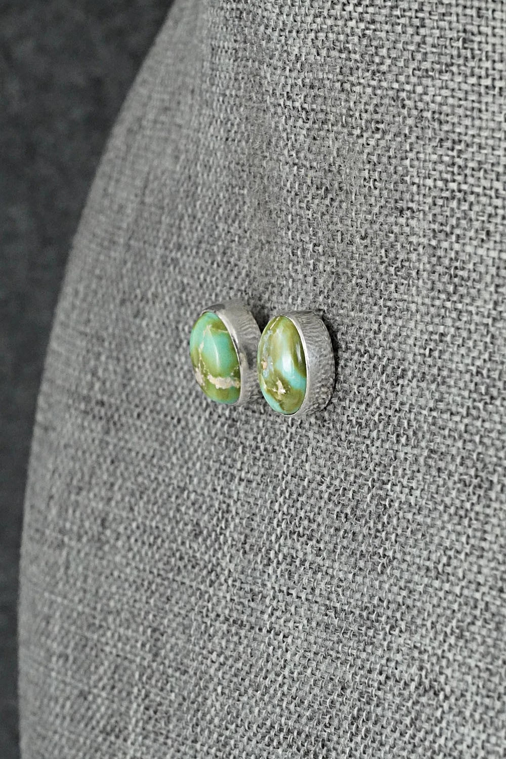 Turquoise & Sterling Silver Earrings - Rosemary Saunders