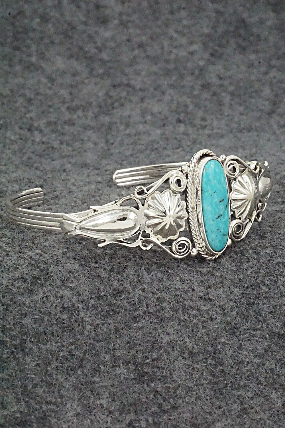 Turquoise and Sterling Silver Bracelet - Andrew Vandever