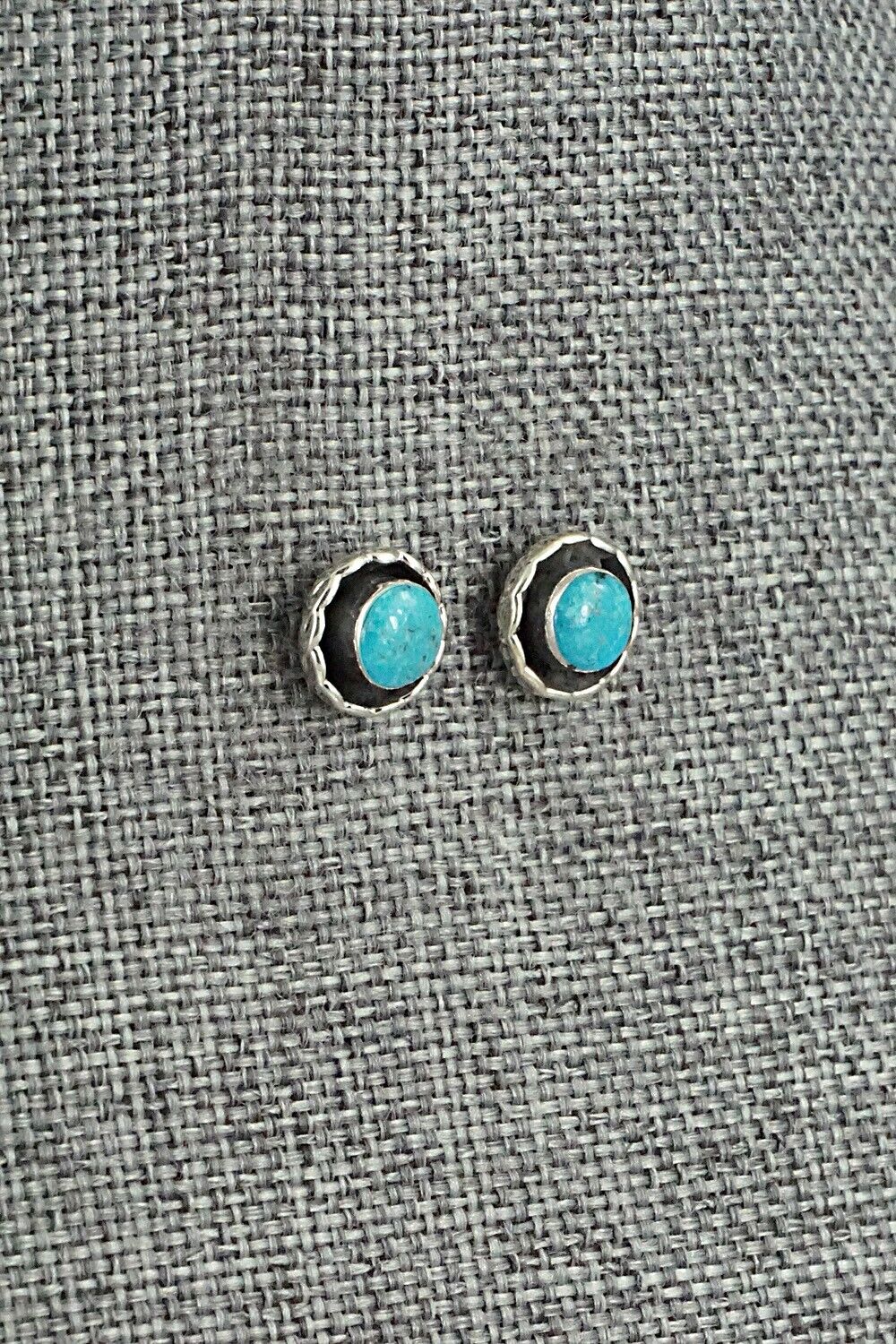 Turquoise & Sterling Silver Earrings - Carina Leekity