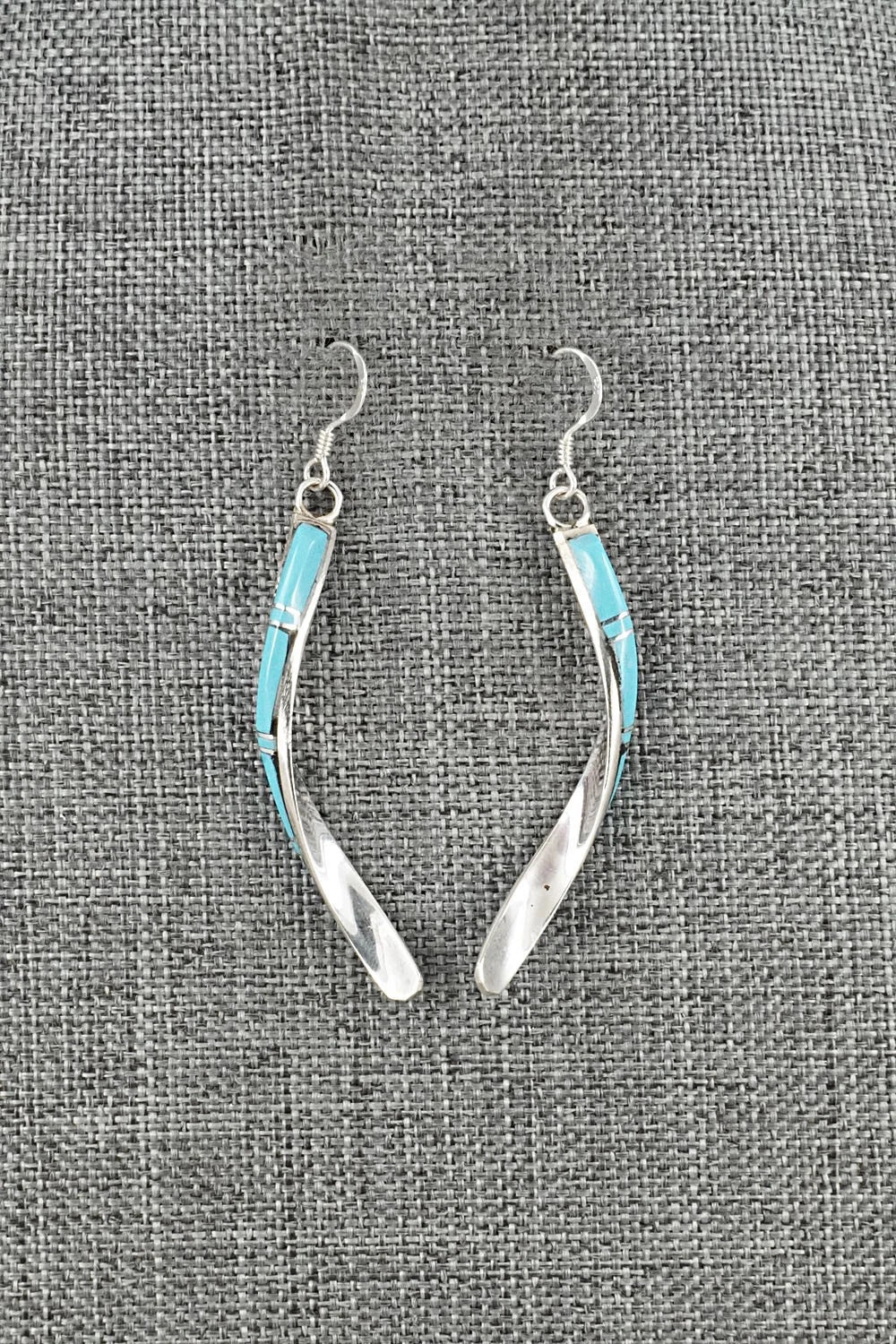 Turquoise & Sterling Silver Earrings - Terrance Panteah