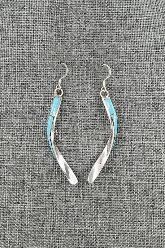 Turquoise & Sterling Silver Earrings - Terrance Panteah