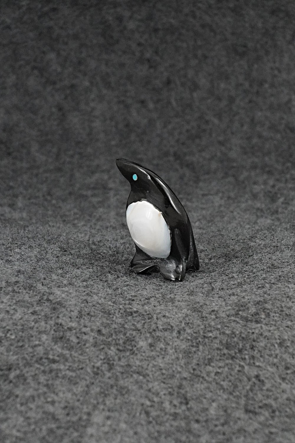 Penguin Zuni Fetish Carving - Calvert Bowannie