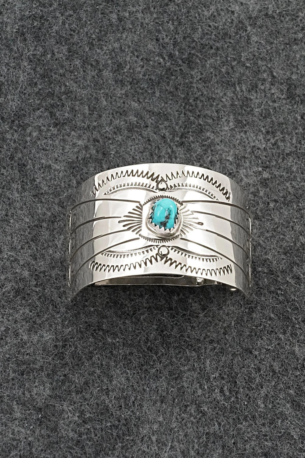 Turquoise & Sterling Silver Hair Barrette - Jolene Begay