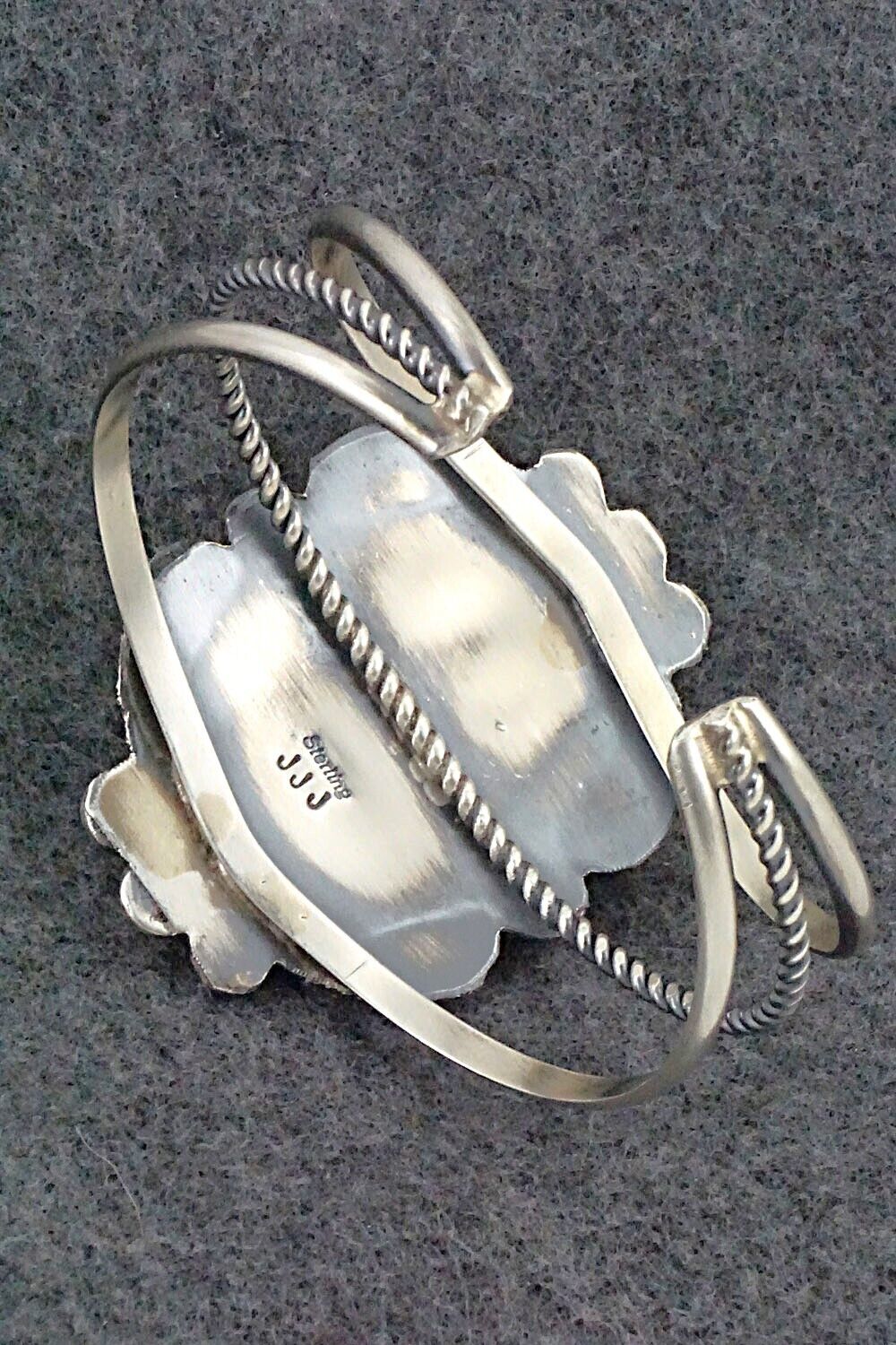 White Buffalo & Sterling Silver Bracelet - Jeff James Jr.