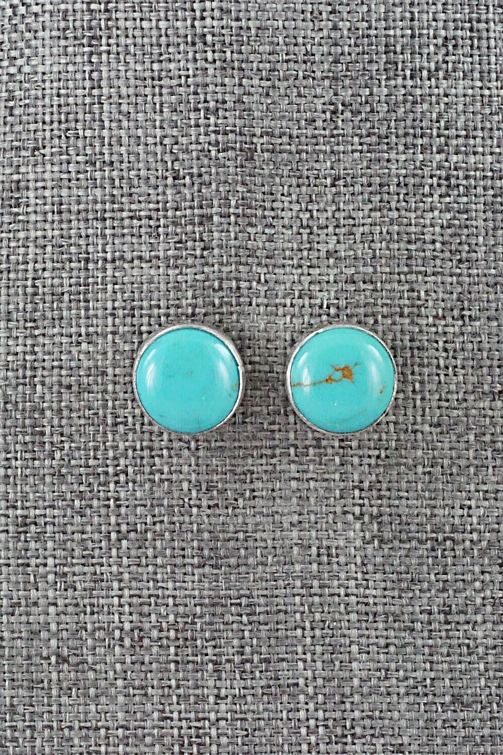 Turquoise & Sterling Silver Earrings - Marco Begaye