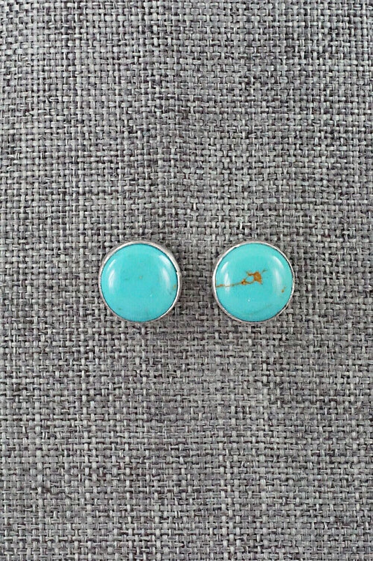 Turquoise & Sterling Silver Earrings - Marco Begaye