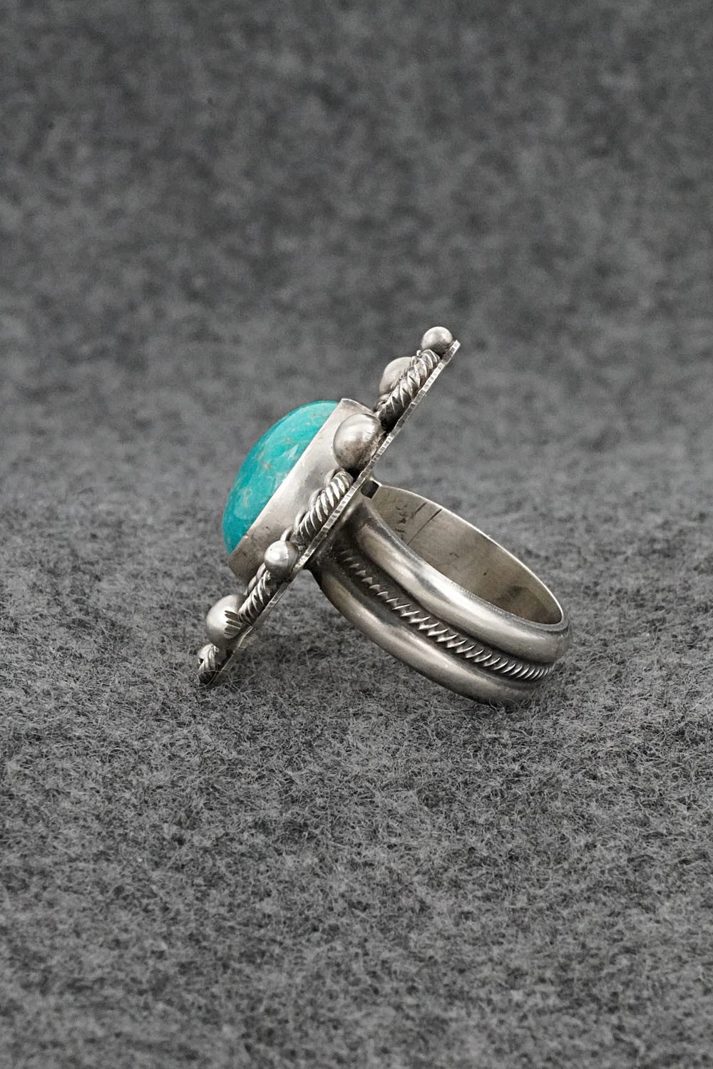 Turquoise & Sterling Silver Ring - Michael Calladitto - Size 7