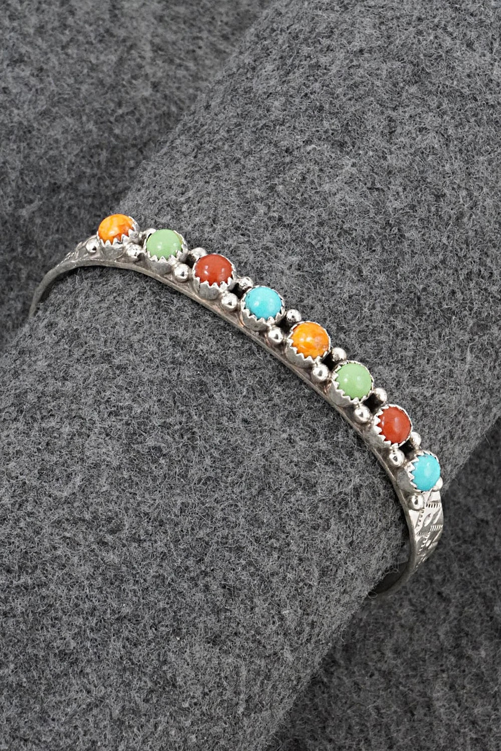 Multi-Stone & Sterling Silver Bracelet - Gaynell Parker