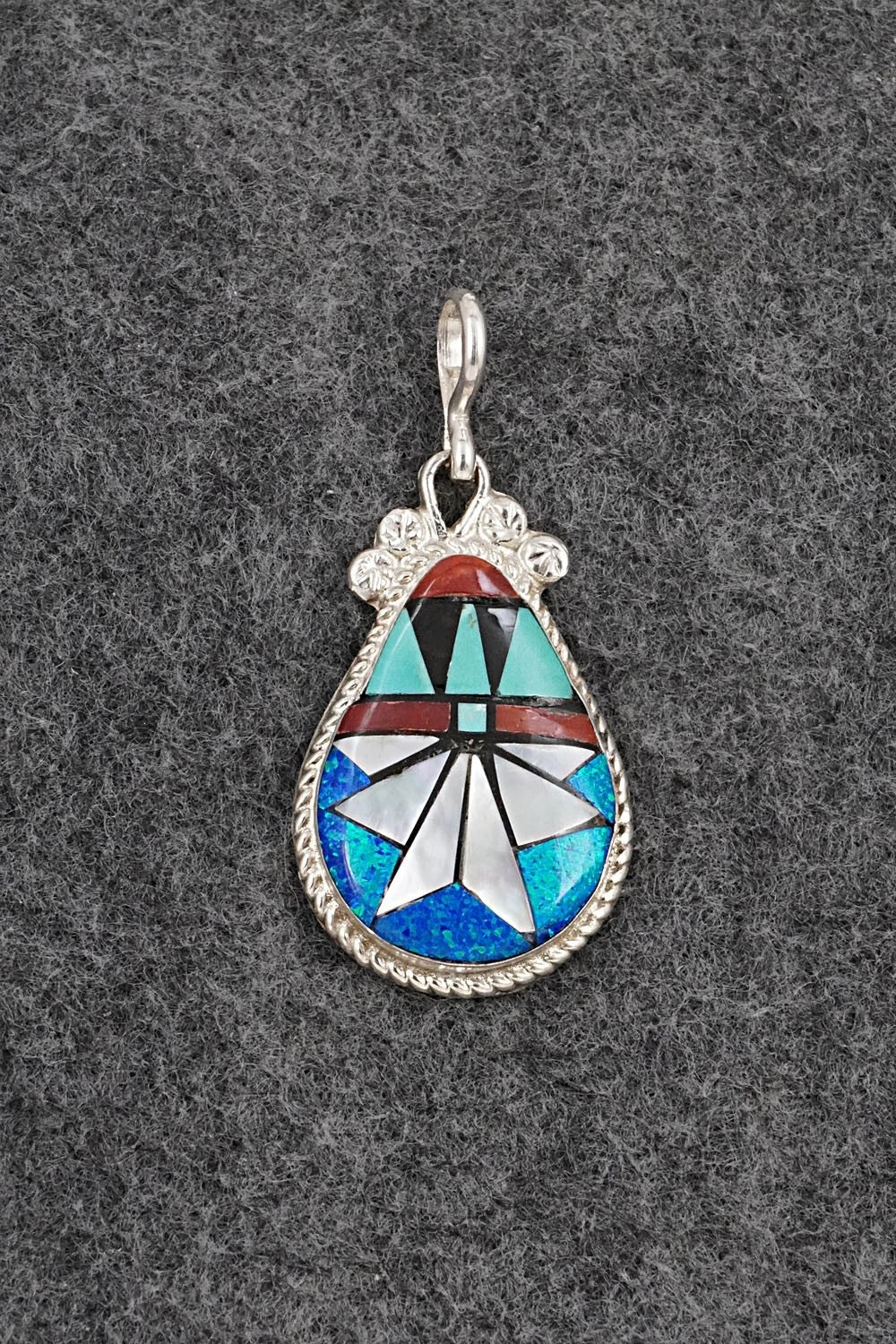 Multi-Stone & Sterling Silver Pendant - Ola Eriacho