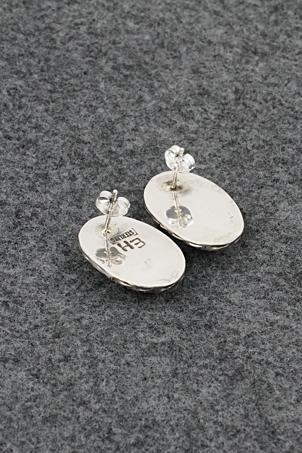 Turquoise & Sterling Silver Earrings - Ernest Hawthorne
