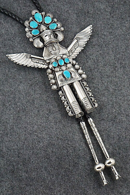 Turquoise & Sterling Silver Bolo Tie - Garrett Hale