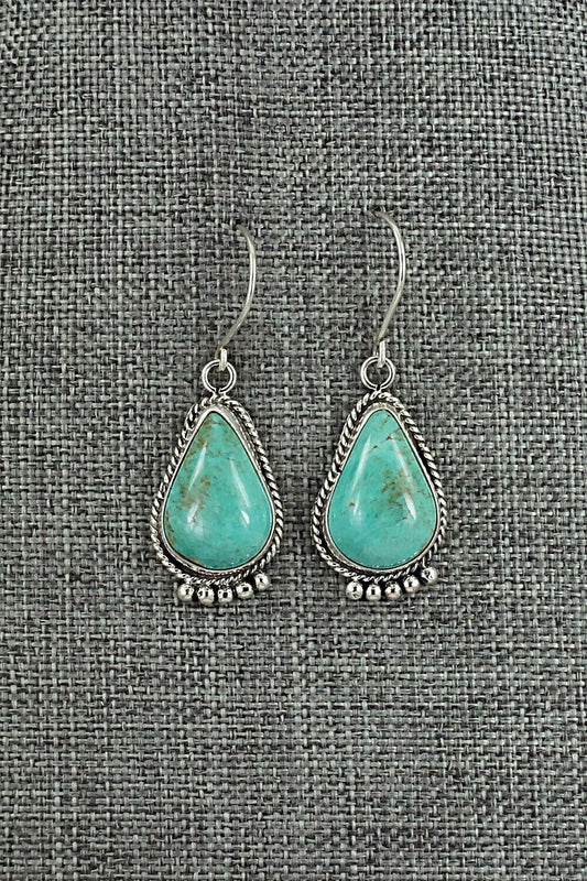 Turquoise & Sterling Silver Earrings - Rena Begay