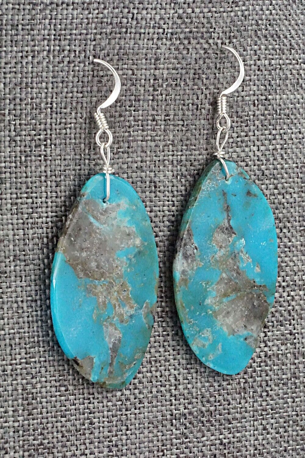 Turquoise & Sterling Silver Earrings - Joe Garcia