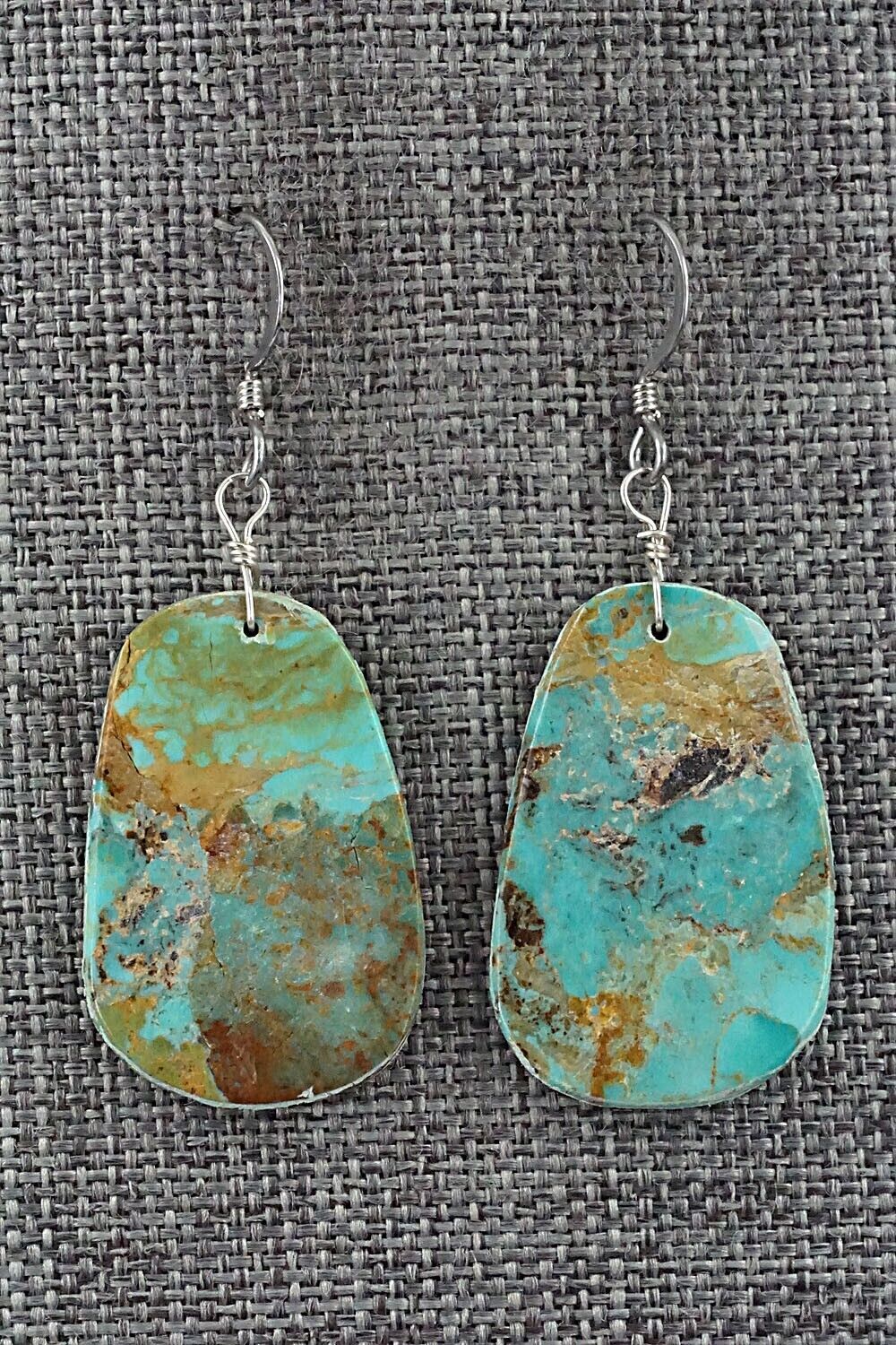 Turquoise & Sterling Silver Earrings - Joe Garcia