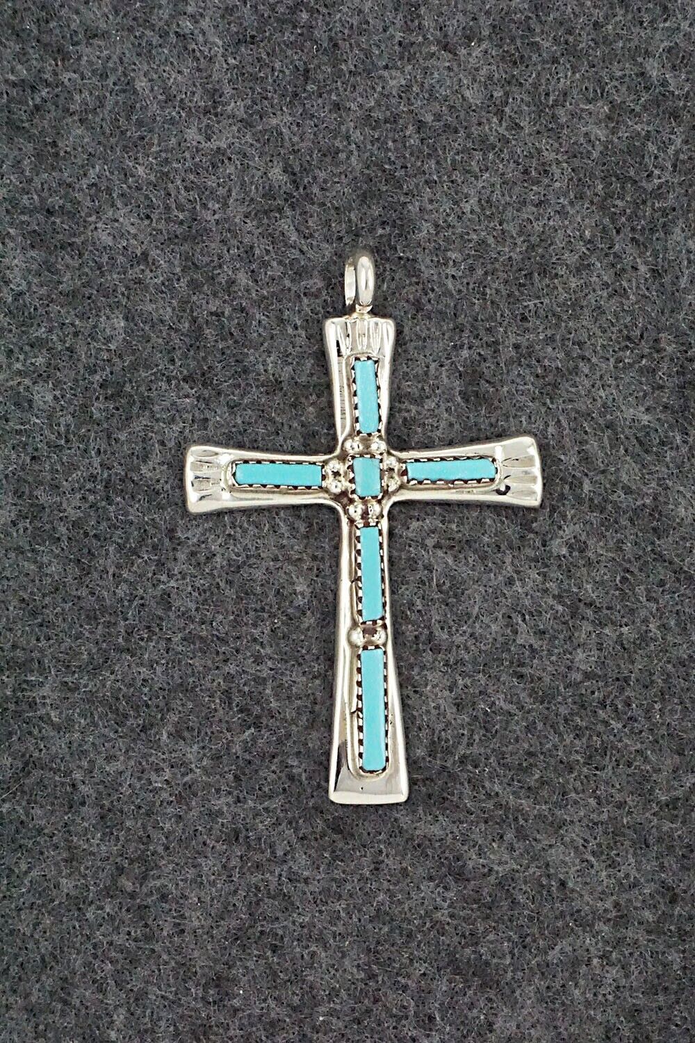 Turquoise and Sterling Silver Pendant - Brian Kaskalla