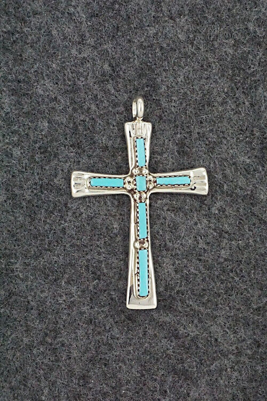 Turquoise and Sterling Silver Pendant - Brian Kaskalla