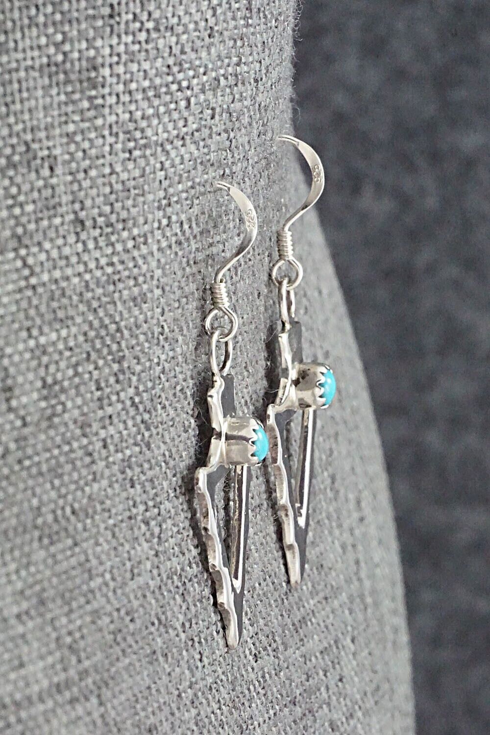 Turquoise & Sterling Silver Earrings - Pauline Nelson